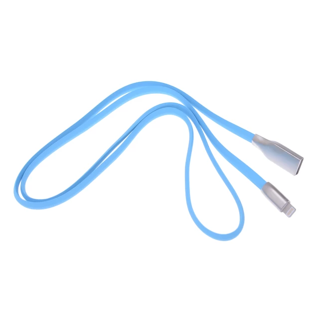 Кабель UPcable Lightning - USB Flat Series синій 1 м