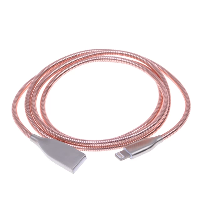 Кабель UPcable Lightning - USB Spring Series розовое золото 1 м