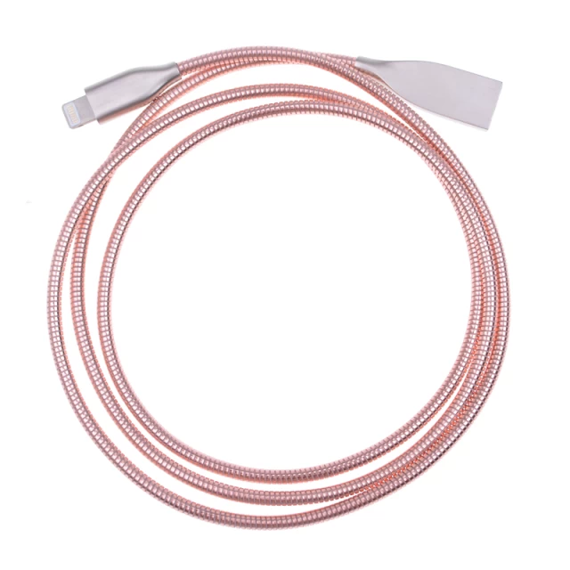 Кабель UPcable Lightning - USB Spring Series рожеве золото 1 м