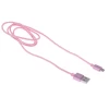 Кабель UPcable Micro USB - USB Braided Series розовый 1 м