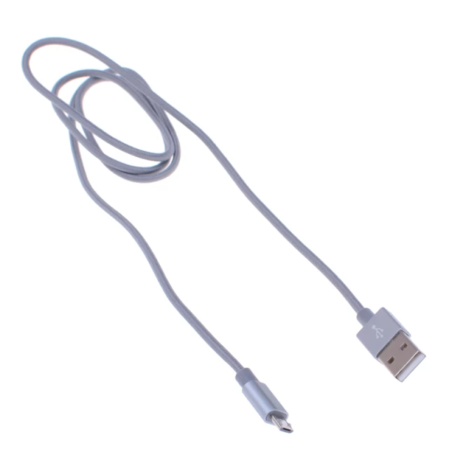 Кабель UPcable Micro USB - USB Braided Series серый 1 м