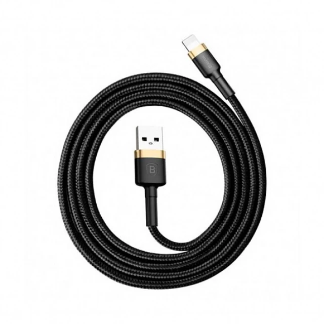 Кабель Baseus Kevlar Cable USB for Lightning 2A 0.5M Gold+Black (CALKLF-AV1)