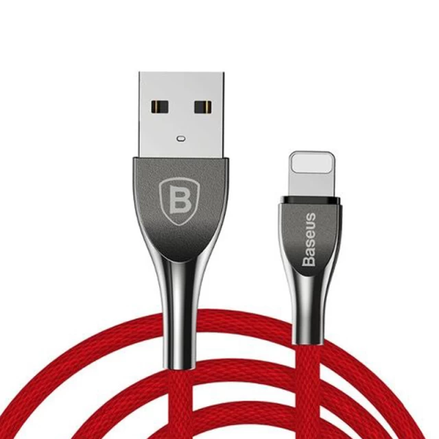 Кабель Baseus Mageweave Zinc Alloy Cable USB - Lightning 1M Red (CALMW-09)