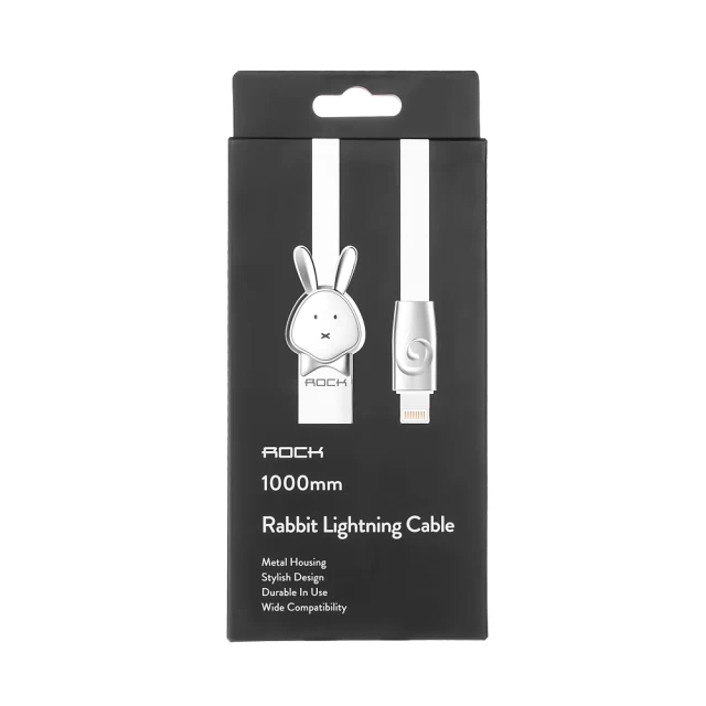 Кабель ROCK Rabbit Lightning Cable 1m