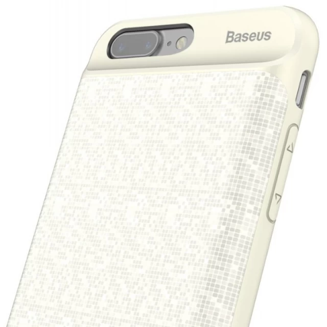 Чехол-аккумулятор Baseus Plaid Backpack Power Bank 3650mAh для iPhone 8 Plus/7 Plus Beige (ACAPIPH7P-BJ02)