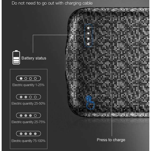 Чехол-аккумулятор Baseus Plaid Backpack Power Bank 3500mAh для iPhone X/XS Black (ACAPIPHX-BJ01)