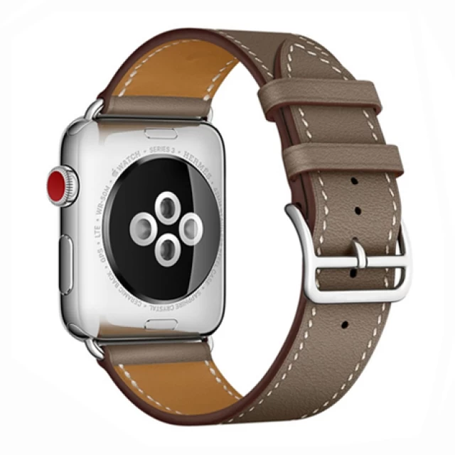 Ремінець Upex Single Tour для Apple Watch 41 | 40 | 38 mm Etoupe Swift Leather