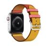 Ремешок Upex Single Tour для Apple Watch 41 | 40 | 38 mm Ambre/Capucine/Rose Azalee Swift Leather