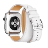 Ремінець Upex Double Tour для Apple Watch 41 | 40 | 38 mm White Epsom Leather