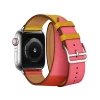 Ремінець Upex Double Tour для Apple Watch 41 | 40 | 38 mm Ambre/Capucine/Rose Azalee Swift Leather