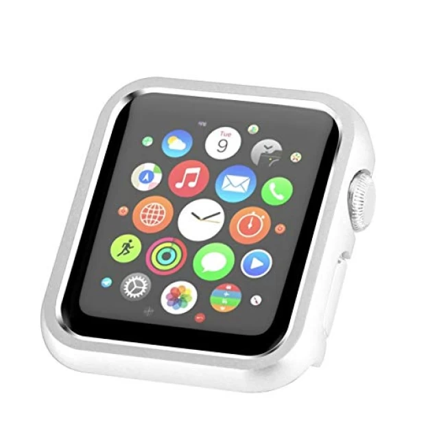 Металлическая накладка для Apple Watch 42 mm Silver