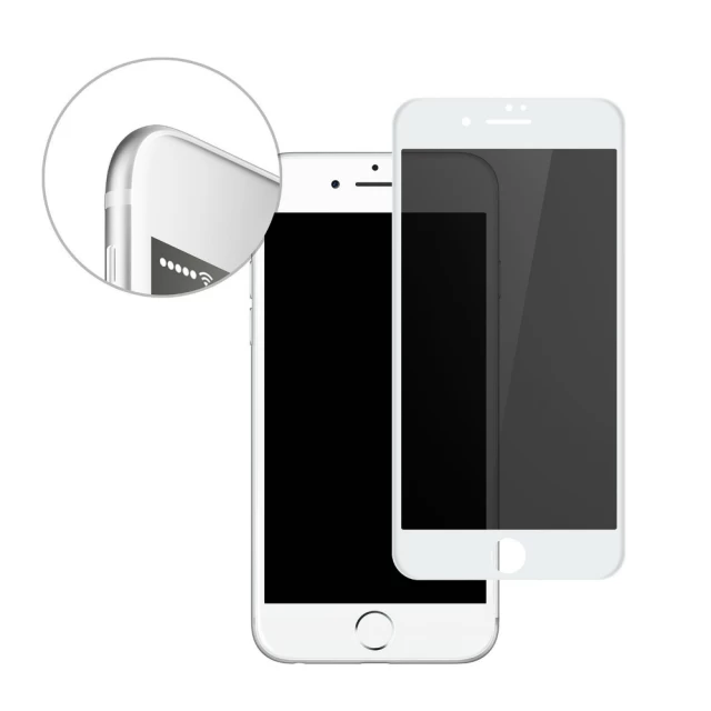 Защитное стекло PRIVACY Upex Anti-Peeping Full-Screen for iPhone 7 Plus | 8 Plus White Антишпион (UP51517)