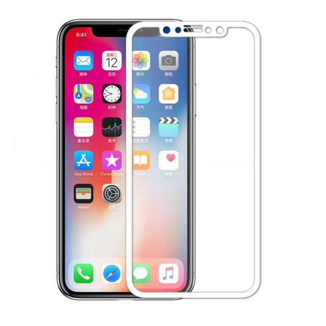 Защитное стекло 5D iPhone X White (UP51553)