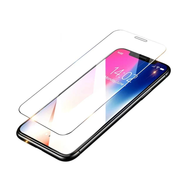 Захисне скло Baseus iPhone XS Max Cellular Dust Prevention Full-screen Curved Tempered Glass Black (SGAPIPH65-WA01)