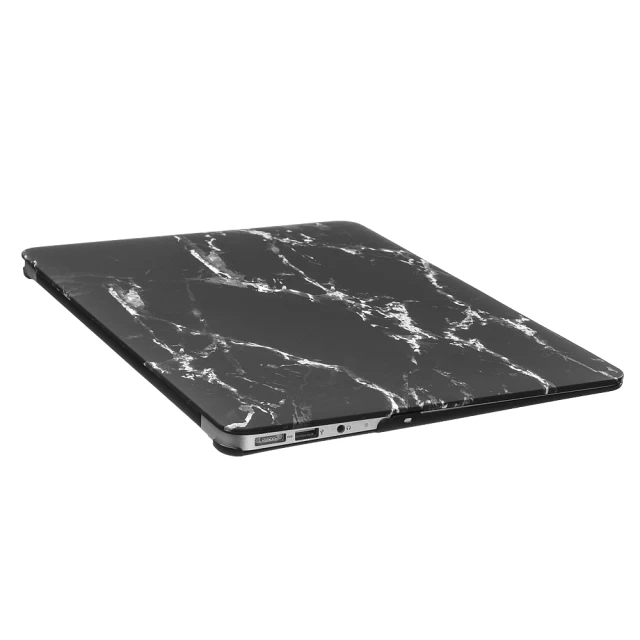 Чехол Upex Marble для MacBook 12 (2015-2017) Black-Grey (UP5513)