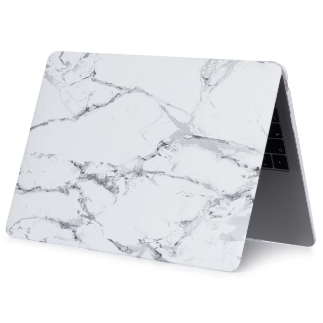 Чехол Upex Marble для MacBook Pro 15.4 (2016-2019) White-Grey (UP5532)