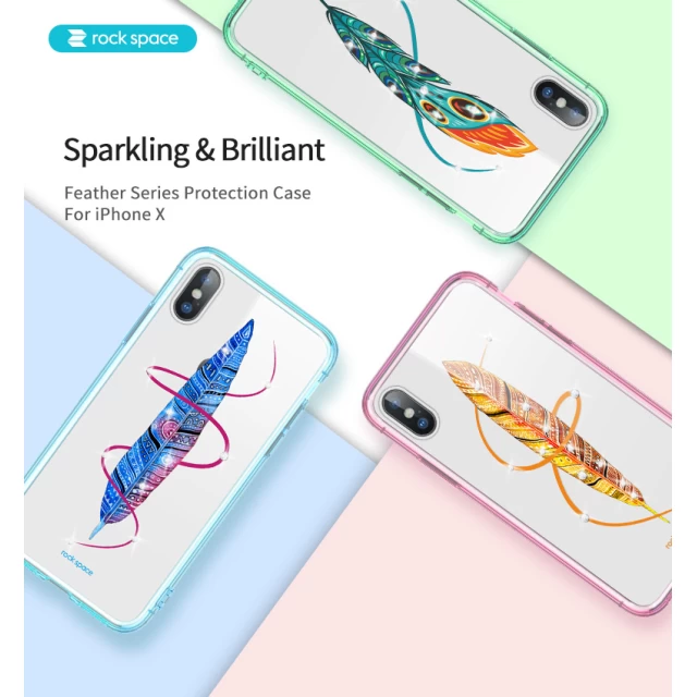 Чохол Rock Space Feather series для Apple iPhone X/XS Blue