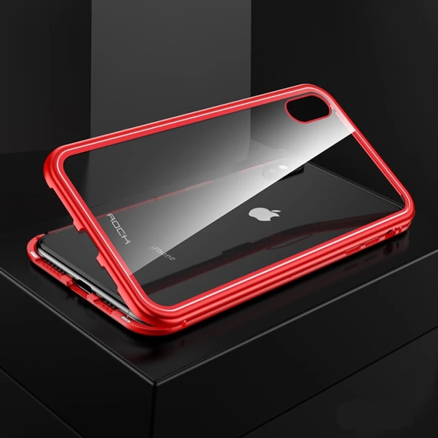 Магнитный чехол Rock Magnetic Case для iPhone XS Max Red (6971680474174)