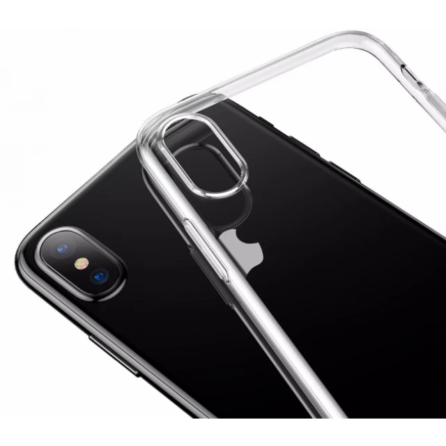 Чехол силиконовый Baseus Simple Series для iPhone X Transparent (ARAPIPHX-B02)