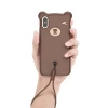 Чохол силіконовий Bear Silicone Case для iPhone X/XS Brown (WIAPIPH58-BE08)