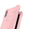 Чехол силиконовый Bear Silicone Case для iPhone XS Max Pink (WIAPIPH65-BE04)