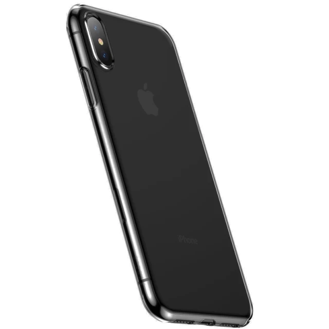 Чохол силіконовий Baseus Simplicity Series для iPhone X/XS Transparent Black (ARAPIPH58-B01)