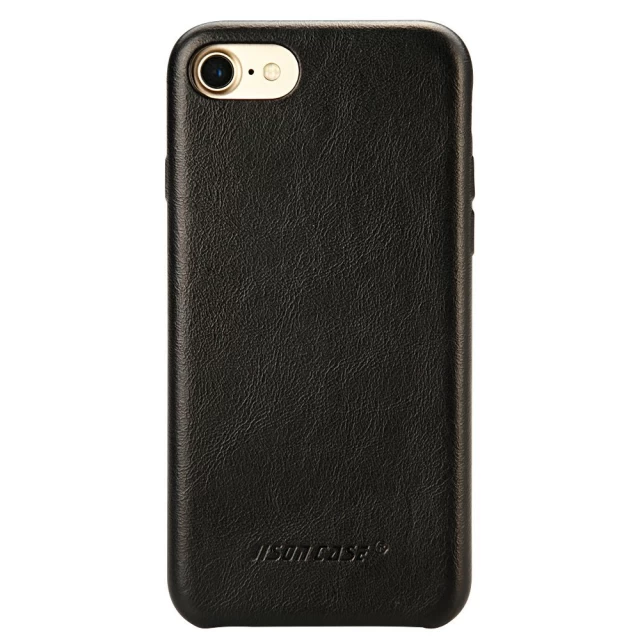 Чехол Jisoncase для iPhone SE 2020/8/7 Leather Black (JS-IP8-01A10)