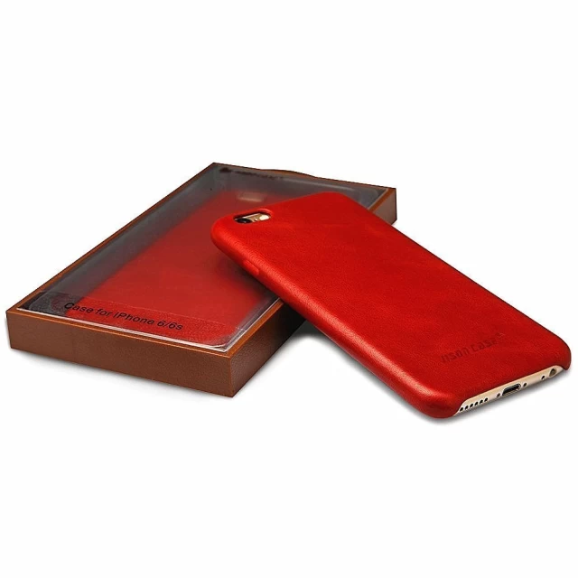 Чехол Jisoncase для iPhone 6/6s Leather Red (JS-I6S-02A30)