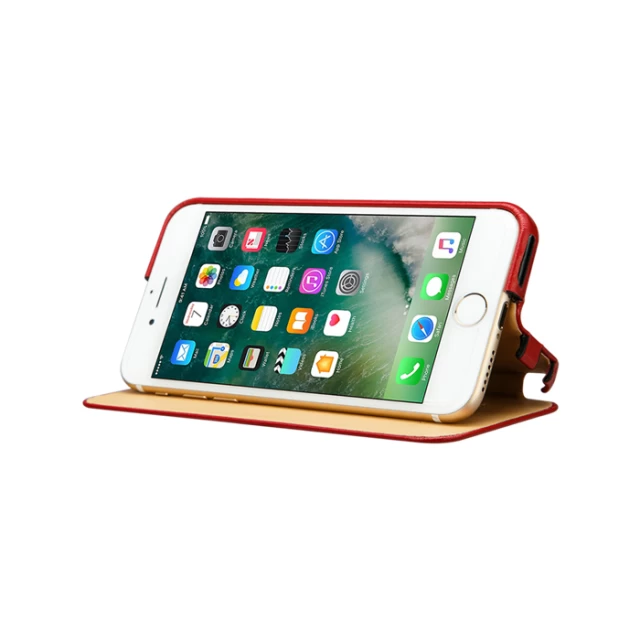 Чехол-книжка Jisoncase для iPhone 8 Plus/7 Plus Leather Rose (JS-I7L-13C33)