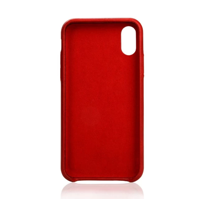 Чехол Jisoncase для iPhone X Leather Red (JS-IPX-05A30)