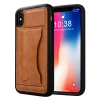 Чохол-гаманець Jisoncase для iPhone X Brown (JS-IPX-08M20)