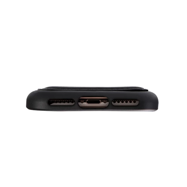 Чехол-бумажник Jisoncase для iPhone X Black (JS-IPX-08M10)