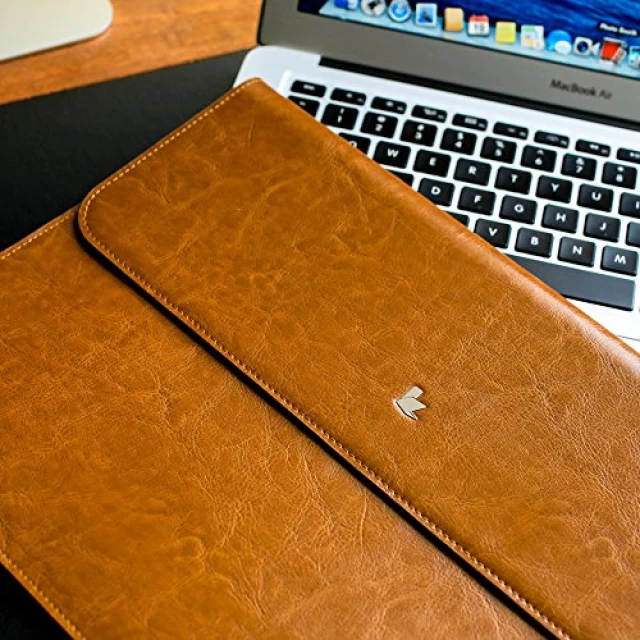 Чохол-конверт Jisoncase для MacBook Air 11.6 (2010-2015) Leather Brown (JS-AIR-02Z20)
