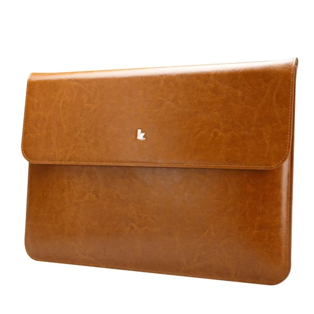 Чехол-конверт Jisoncase для MacBook 12 (2015-2017) Leather Brown (JS-AIR-07Z20)