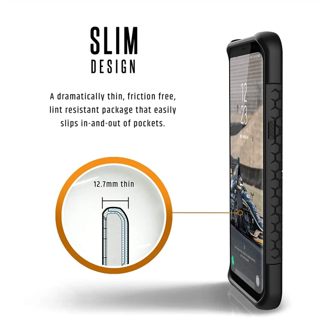 Чохол UAG Monarch Black для Samsung Galaxy S9 (GLXS9-M-BLK)