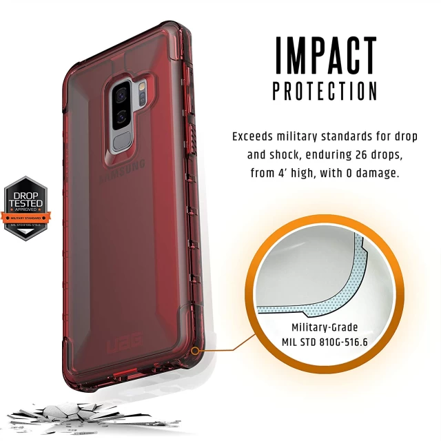 Чехол UAG Folio Plyo Crimson для Samsung Galaxy S9 Plus (GLXS9PLS-Y-CR)