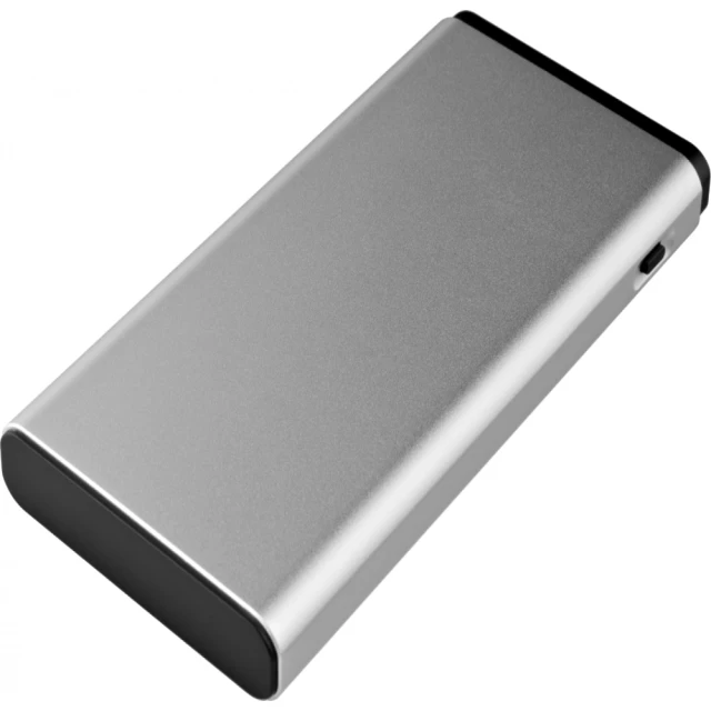 Портативний зарядний пристрій 2Е 10000мА/ч, DC 5V, USB-2.1A, MicroUSB, Light. Inp, Allum, срібний