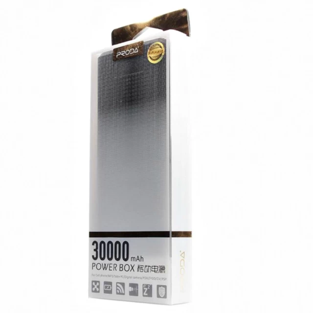 Портативное зарядное устройство Remax Proda Series 30000mAh 2USB-1A&2A black