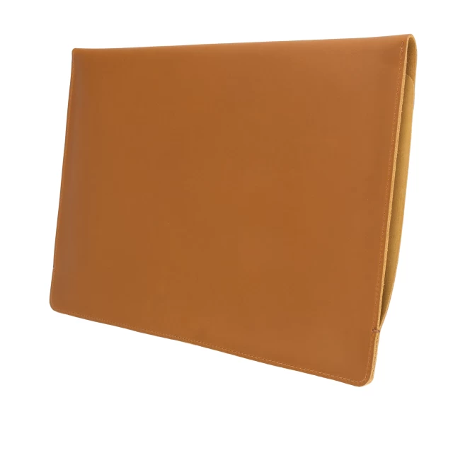 Чехол-конверт кожаный Upex Cuero для MacBook Pro 16 (2019) и 15.4 (2012-2019) Light Brown, комплект 2 в 1 (UP9534)