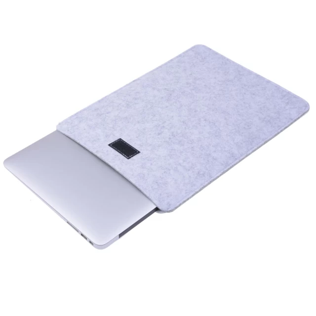 Чехол-конверт для ноутбука Upex MacBook Air 13.3 (2018-2020) и Pro 13.3 M1/M2 (2016-2022) Light Gray (UP9032)