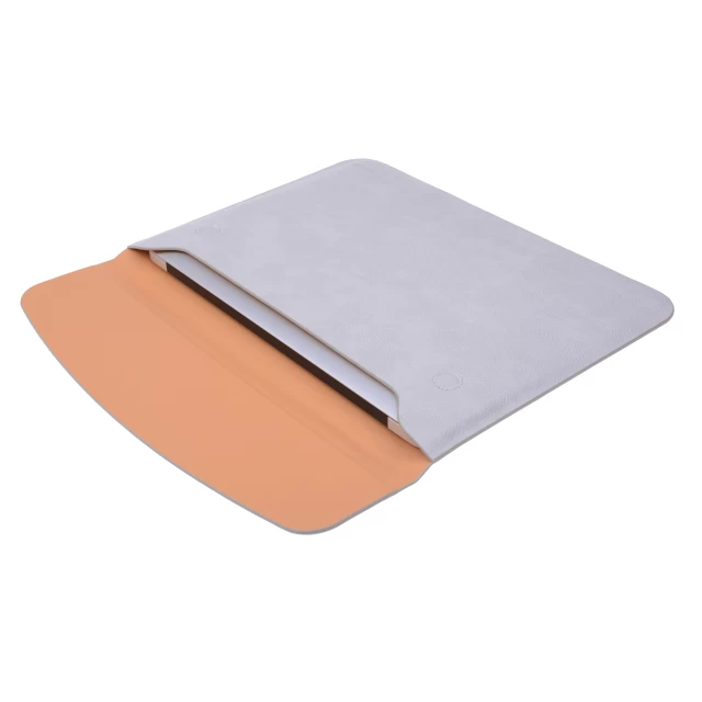 Чехол конверт из эко-кожи Taikesen для MacBook Pro 14 M1 2021 | Pro 13 (2012-2015) | Air 13 (2010-2017) Light Grey (UP9118)