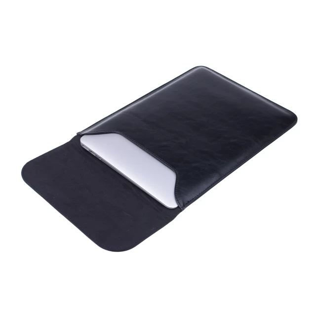 Чехол-конверт вертикальный из эко-кожи Taikesen для MacBook 12 (2015-2017) Black (UP9127)