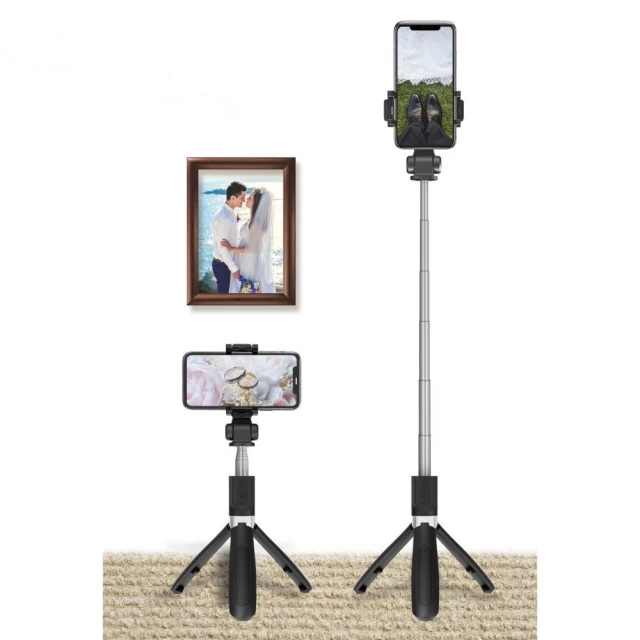 Трипод Tech-Protect L01S Wireless Selfie Stick Tripod Black (795787711484)