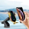 Автодержатель с функцией беспроводной зарядки Tech-Protect R2 Car Mount Wireless Charger 10W Silver (795787712436)