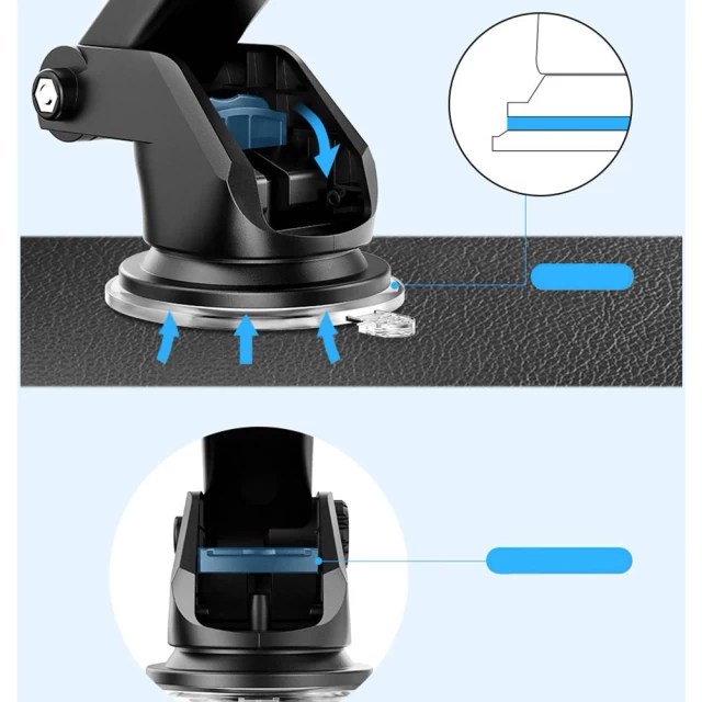 Автотримач з функцією бездротової зарядки Tech-Protect R2 Car Mount Wireless Charger 10W Silver (795787712436)