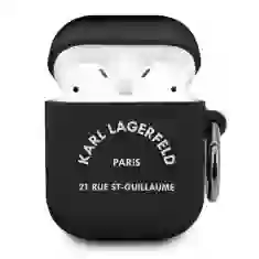 Чехол Karl Lagerfeld Silicone RSG для AirPods Black (KLACA2SILRSGBK)
