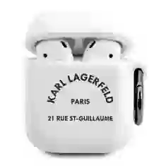 Чехол Karl Lagerfeld Silicone RSG для AirPods White (KLACA2SILRSGWH)