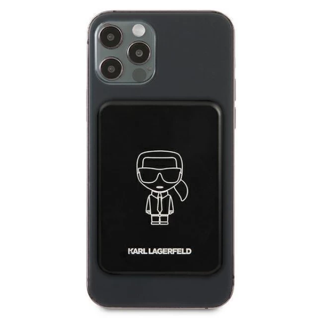 Портативний зарядний пристрій Karl Lagerfeld 3000mAh MagSafe Black (KLPBMSOIBK)