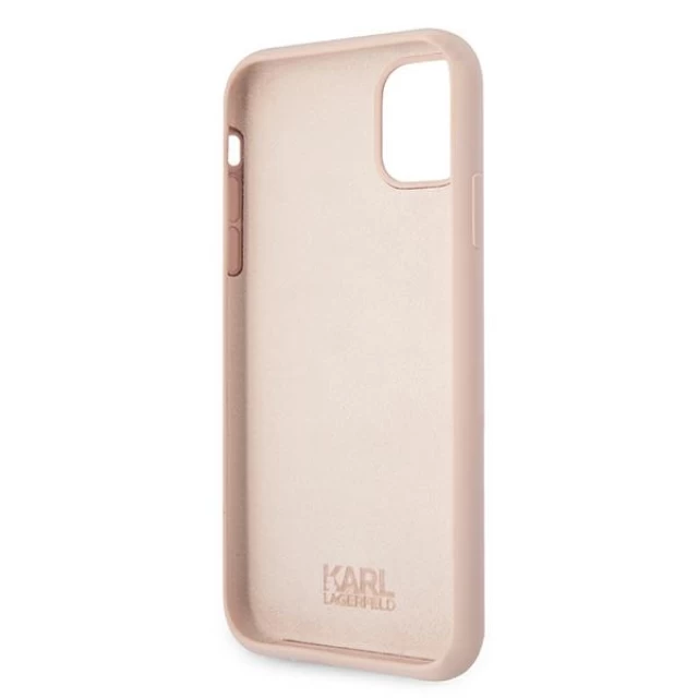 Чехол Karl Lagerfeld Silicone Choupette для iPhone 11 Light Pink (KLHCN61SLCHLP)