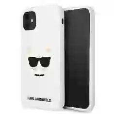 Чохол Karl Lagerfeld Silicone Choupette для iPhone 11 White (KLHCN61SLCHWH)